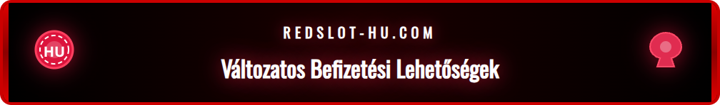 Fizetési módok ikonjai a Redslot befizetési felületén.