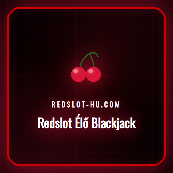Professzionális osztó a Redslot élő blackjack asztalnál kártyákat oszt.