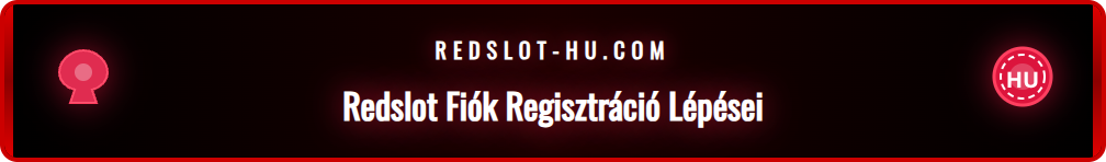 Okostelefon a kézben, a Redslot regisztrációs oldala látható a képernyőn.