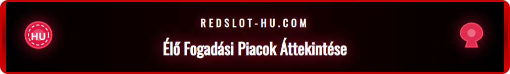 Élő sportesemény oddsai a Redslot platformon egy tableten megjelenítve.