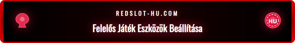 Képernyőkép a Redslot felhasználói fiókjából, amely a felelős játék beállítási lehetőségeit mutatja, például a befizetési limiteket.