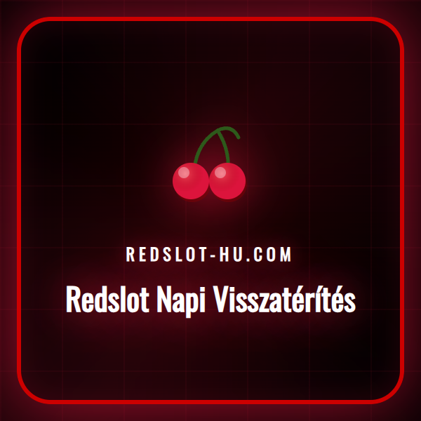 Egy játékos okostelefonon ellenőrzi a Redslot napi visszatérítés összegét egy modern kaszinó felületen.
