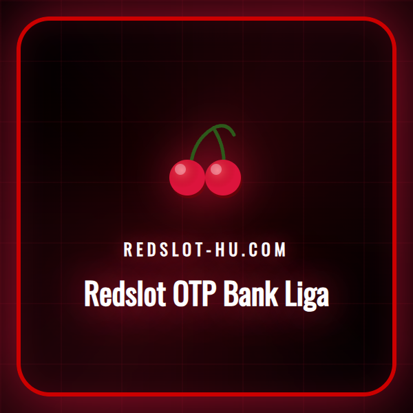 Egy futballstadion látképe, a Redslot OTP Bank Liga logójával a gyepen.