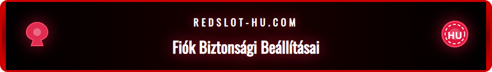 A Redslot fiók felelősségteljes játék menüpontjának közeli képe.