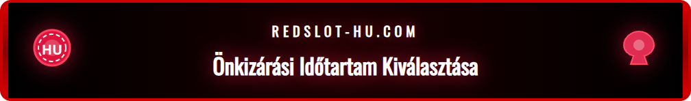 A Redslot önkizárási időtartam opcióinak listája a weboldalon.