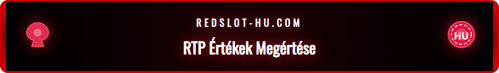 Infografika, amely bemutatja a Redslot RTP százalékos arányát és annak jelentését.