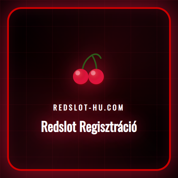 Egy felhasználó éppen a Redslot regisztrációs űrlapot tölti ki egy modern laptop képernyőjén.