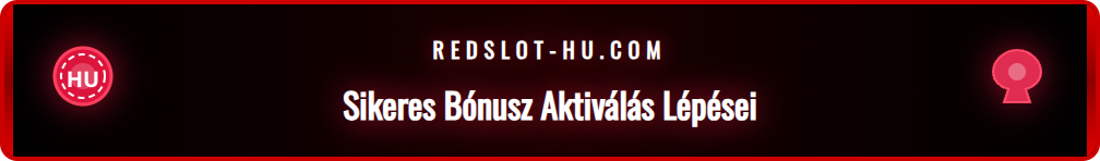 A Redslot fiók, amelyen a sikeresen aktivált üdvözlő bónusz látható.